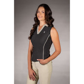 Lauria Garrelli Poloshirt Limone Mouwloos Zwart Lauria Garrelli Poloshirt Limone Mouwloos Zwart