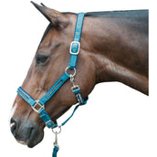 HKM Halsterset Crystal Zacht Onderlegd Petrol/Navy HKM Halsterset Crystal Zacht Onderlegd Petrol/Navy