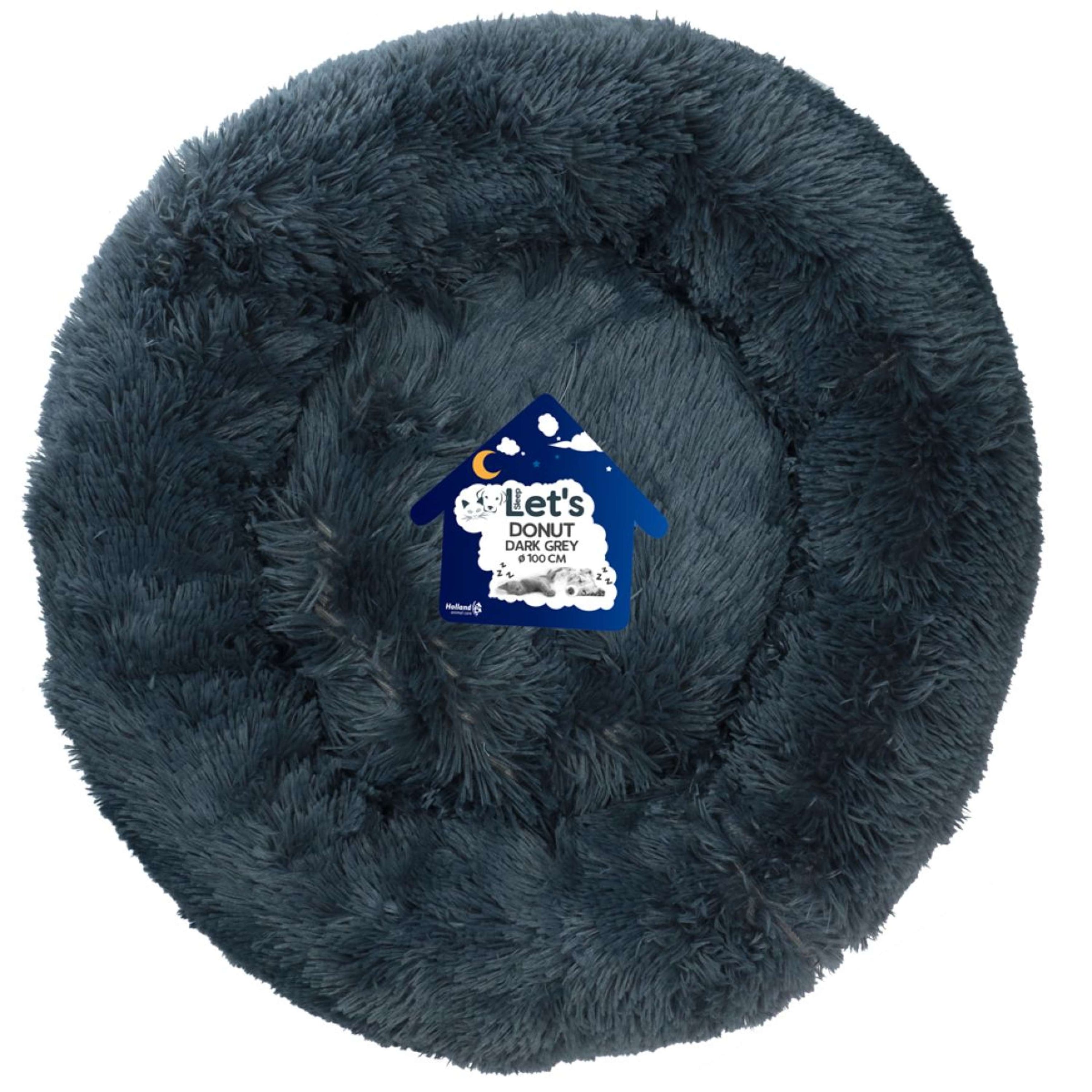 Let's Sleep Donut Donkergrijs Let's Sleep Donut Donkergrijs
