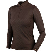 HORKA Shirt Emily Lange Mouwen Dark Chocolate HORKA Shirt Emily Lange Mouwen Dark Chocolate