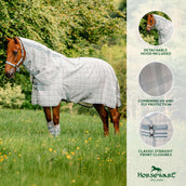 Horseware Vliegendeken Newmarket Plus Witney Charcoal Horseware Vliegendeken Newmarket Plus Witney Charcoal