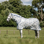 Amigo Vliegendeken Integrated Dragonfly Print/Silver/Blue/Sage Amigo Vliegendeken Integrated Dragonfly Print/Silver/Blue/Sage