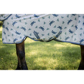 Amigo Bug Rug XL Plus Dragonfly Print/Silver/Blue/Sage Amigo Bug Rug XL Plus Dragonfly Print/Silver/Blue/Sage