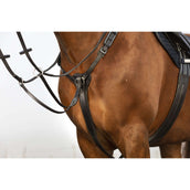 Rambo Micklem Borsttuig met Martingaal Zwart Rambo Micklem Borsttuig met Martingaal Zwart