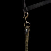 Imperial Riding Halstertouw IRHDeluxe met Musketonhaak Olive Green Imperial Riding Halstertouw IRHDeluxe met Musketonhaak Olive Green