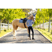 LeMieux Zadeldekje Suede Close Contact Square Springen Powder Blue LeMieux Zadeldekje Suede Close Contact Square Springen Powder Blue