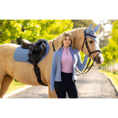 LeMieux Zadeldekje Suede Close Contact Square Springen Powder Blue LeMieux Zadeldekje Suede Close Contact Square Springen Powder Blue