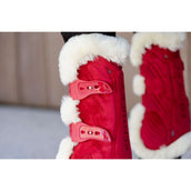 Kentucky Peesbeschermers Bamboo Elastic Velvet Vegan Bont Rood Kentucky Peesbeschermers Bamboo Elastic Velvet Vegan Bont Rood