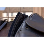 Kentucky Zadeldekje Velvet Mini Pearls Dressuur Zwart Kentucky Zadeldekje Velvet Mini Pearls Dressuur Zwart