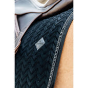 Kentucky Zadeldekje Velvet Pearls Dressuur Zwart Kentucky Zadeldekje Velvet Pearls Dressuur Zwart