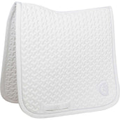 Kentucky Zadeldekje Plaited 3D Logo Dressuur Wit Kentucky Zadeldekje Plaited 3D Logo Dressuur Wit