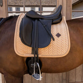 Kentucky Zadeldekje Velvet Mini Pearls Dressuur Beige Kentucky Zadeldekje Velvet Mini Pearls Dressuur Beige