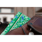 Kentucky Zadeldekje Velvet Paisley Garden Dressuur Groen/Navy Kentucky Zadeldekje Velvet Paisley Garden Dressuur Groen/Navy