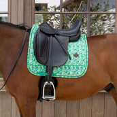 Kentucky Zadeldekje Velvet Paisley Garden Dressuur Groen/Navy Kentucky Zadeldekje Velvet Paisley Garden Dressuur Groen/Navy
