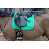 Kentucky Zadeldekje Velvet Horse Printing Dressuur Groen Kentucky Zadeldekje Velvet Horse Printing Dressuur Groen