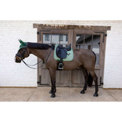 Kentucky Zadeldekje Velvet Pied De Poule Dressuur Donker Groen Kentucky Zadeldekje Velvet Pied De Poule Dressuur Donker Groen