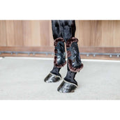 Kentucky Peesbeschermers Bamboo Elastic Vegan Sheepskin Zwart/Bruin Kentucky Peesbeschermers Bamboo Elastic Vegan Sheepskin Zwart/Bruin