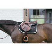 Kentucky Zadeldekje Plaited Springen Zwart Kentucky Zadeldekje Plaited Springen Zwart