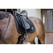 Kentucky Horsewear Zadeldekje Onion Quilt 3D Logo Dressuur Zwart Kentucky Horsewear Zadeldekje Onion Quilt 3D Logo Dressuur Zwart