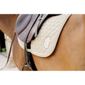 Kentucky Horsewear Zadeldekje Onion Quilt 3D Logo Springen Beige Kentucky Horsewear Zadeldekje Onion Quilt 3D Logo Springen Beige