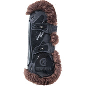 Kentucky Peesbeschermers Bamboo Elastic Vegan Sheepskin Zwart/Bruin Kentucky Peesbeschermers Bamboo Elastic Vegan Sheepskin Zwart/Bruin