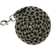 Covalliero Halstertouw SS26 met Musketonhaak Zwart/Walnoot Covalliero Halstertouw SS26 met Musketonhaak Zwart/Walnoot