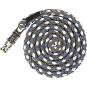 Covalliero Halstertouw SS26 met Paniekhaak Smoked Blue/Walnoot Covalliero Halstertouw SS26 met Paniekhaak Smoked Blue/Walnoot