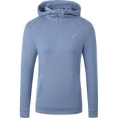 Covalliero Hoodie SS26 Dames Smoked Blue Covalliero Hoodie SS26 Dames Smoked Blue