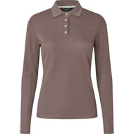 Kingsland Poloshirt KLAmy Dames Brown Iron Kingsland Poloshirt KLAmy Dames Brown Iron
