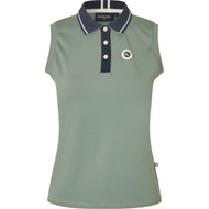 Kingsland Poloshirt KLLaura Mouwloos Green Agave Kingsland Poloshirt KLLaura Mouwloos Green Agave