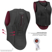Komperdell Rugprotector Flexfit Slim Zwart/Bordeaux Komperdell Rugprotector Flexfit Slim Zwart/Bordeaux