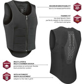 Komperdell Rugprotector Flexfit Regular New Zwart Komperdell Rugprotector Flexfit Regular New Zwart