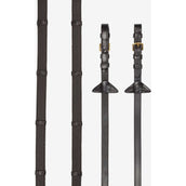 LeMieux Teugels Arika Soft Rubber with Stopper Bruin/Brass LeMieux Teugels Arika Soft Rubber with Stopper Bruin/Brass