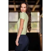 Mountain Horse Wedstrijdshirt Lily Groen Mountain Horse Wedstrijdshirt Lily Groen