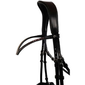 Montar Frontriem Fair Crystal Curved Plum/Zwart Montar Frontriem Fair Crystal Curved Plum/Zwart