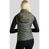 Montar Bodywarmer MoEverline Hybrid Detachable Hood Golden Quartz Crystals Forest Green Montar Bodywarmer MoEverline Hybrid Detachable Hood Golden Quartz Crystals Forest Green