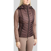Montar Bodywarmer MoEverline Hybrid Detachable Hood Golden Quartz Crystals Black Peony Montar Bodywarmer MoEverline Hybrid Detachable Hood Golden Quartz Crystals Black Peony