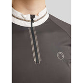 Montar Wedstrijdshirt MoLila Champagne Crystals Slate Grey Montar Wedstrijdshirt MoLila Champagne Crystals Slate Grey
