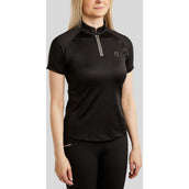 Montar Poloshirt MoLila Champagne Crystals Zwart Montar Poloshirt MoLila Champagne Crystals Zwart