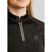 Montar Poloshirt MoLila Champagne Crystals Zwart Montar Poloshirt MoLila Champagne Crystals Zwart
