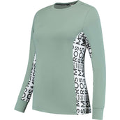 Mrs. Ros Shirt Lavender Fields Lange Mouwen Groen Mrs. Ros Shirt Lavender Fields Lange Mouwen Groen