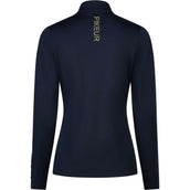 Pikeur Shirt Zip Athleisure AW26 Lange Mouwen Navy Blue Pikeur Shirt Zip Athleisure AW26 Lange Mouwen Navy Blue