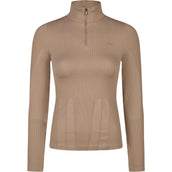 Pikeur Shirt 3D Athleisure AW26 Mocha Cream Pikeur Shirt 3D Athleisure AW26 Mocha Cream