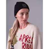 PS of Sweden Beanie Lou Felt Monogram Zwart PS of Sweden Beanie Lou Felt Monogram Zwart