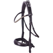 Schockemöhle Stang- en Trenshoofdstel SP Isabell Werth Bella Rose Espresso/Zilver Schockemöhle Stang- en Trenshoofdstel SP Isabell Werth Bella Rose Espresso/Zilver