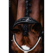 Schockemöhle Stang- en Trenshoofdstel SP Isabell Werth Bella Rose Zwart/Wit/Zilver Schockemöhle Stang- en Trenshoofdstel SP Isabell Werth Bella Rose Zwart/Wit/Zilver