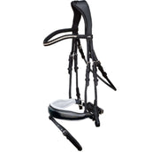 Schockemöhle Hoofdstel Premium sports Malibu Zwart/Patent/Wit/Zilver Schockemöhle Hoofdstel Premium sports Malibu Zwart/Patent/Wit/Zilver