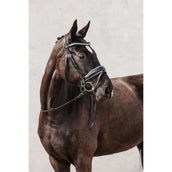 Schockemöhle Hoofdstel Premium sports Malibu Zwart/Patent/Wit/Zilver Schockemöhle Hoofdstel Premium sports Malibu Zwart/Patent/Wit/Zilver