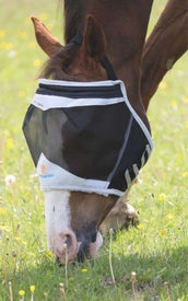 Shires Vliegenmasker Zonder Oren Fijne Maas Zwart Shires Vliegenmasker Zonder Oren Fijne Maas Zwart