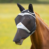 Shires Vliegenmasker met Oren & Neus Fine Mesh Zwart Shires Vliegenmasker met Oren & Neus Fine Mesh Zwart